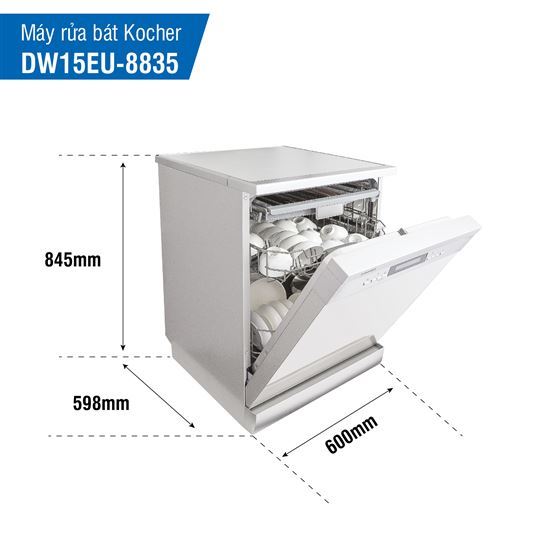 Kích thước máy rửa bát