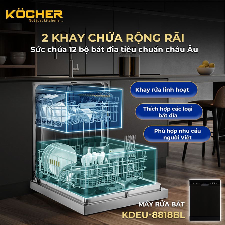 máy rửa bát 8818bl
