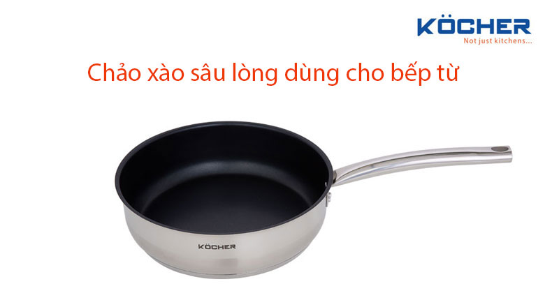 Top 6 mẫu chảo xào sâu lòng dùng cho bếp từ