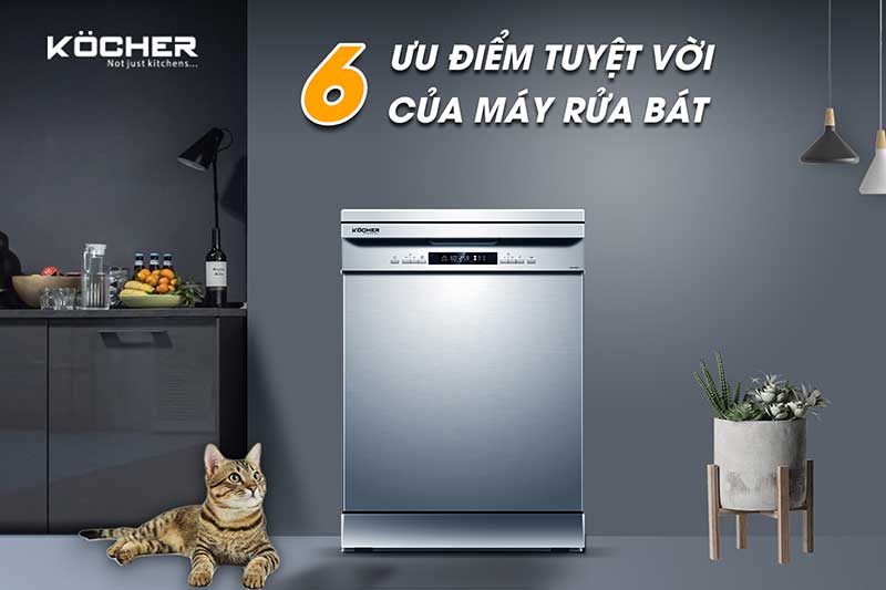 Ưu điểm máy rửa bát gia đình