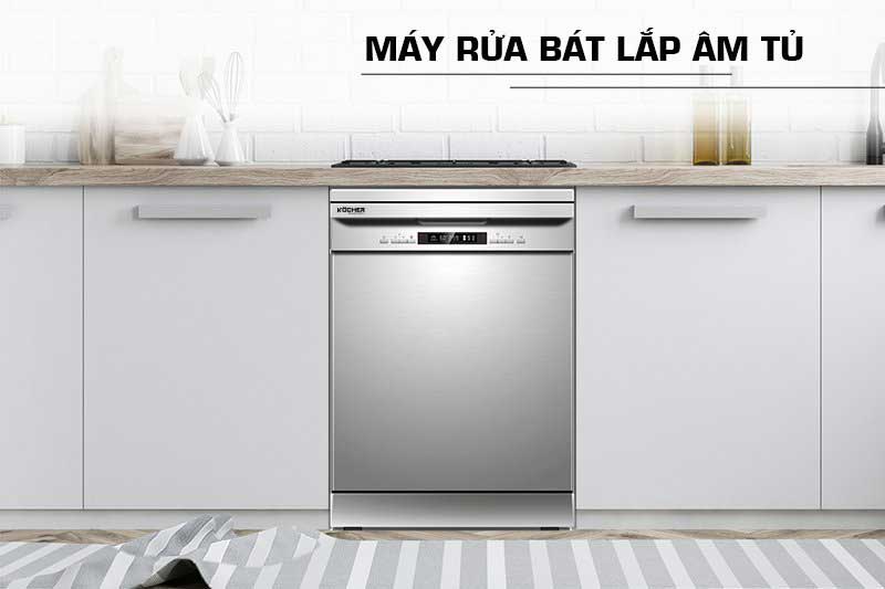 Máy rửa bát lắp âm tủ