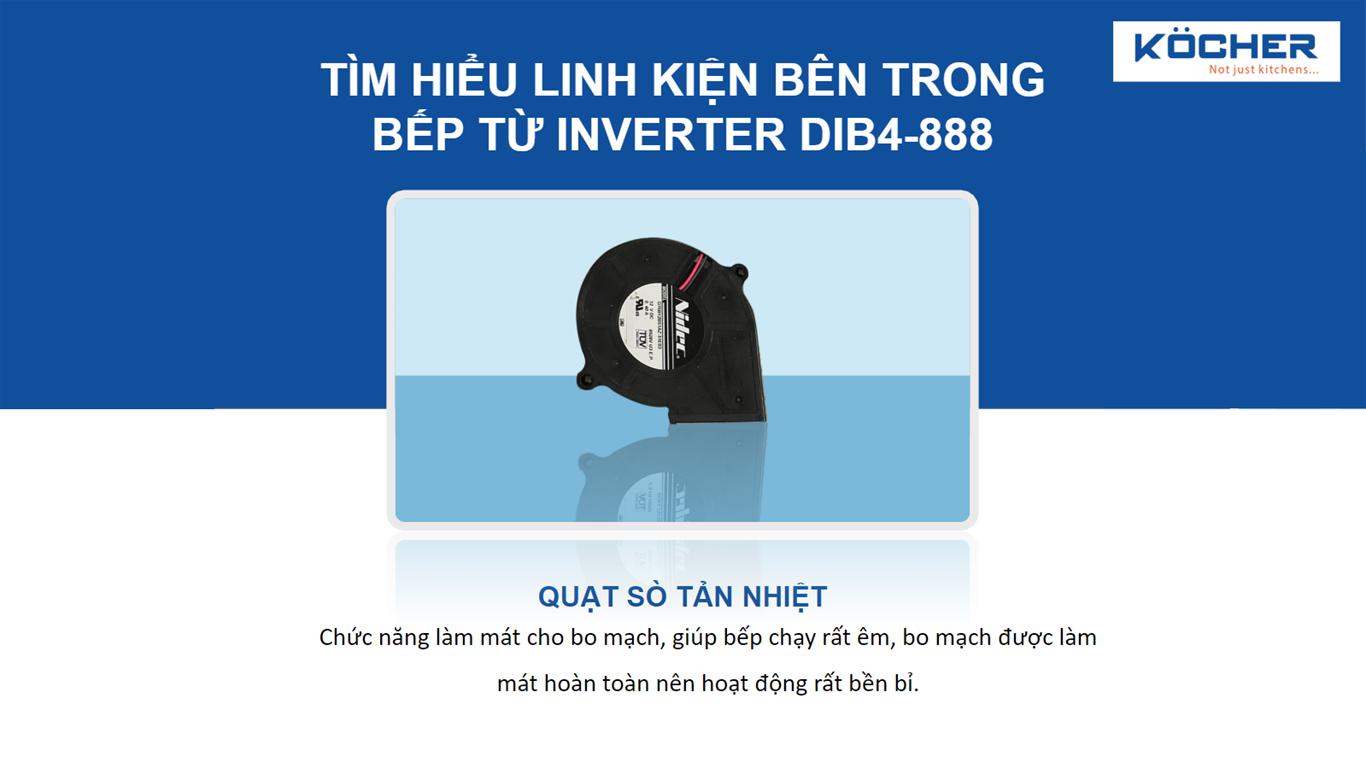 Quạt sò tản nhiệt bếp DIB4-888