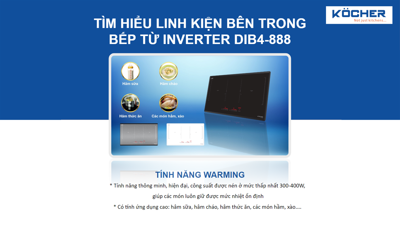 Tính năng Warming bếp DIB4-888