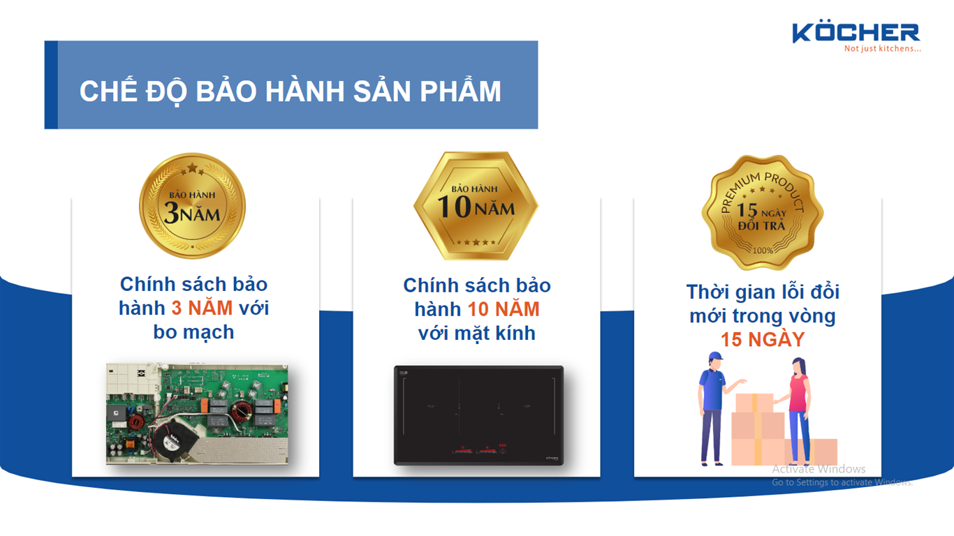 Chế độ bảo hành bếp từ DIB4-888