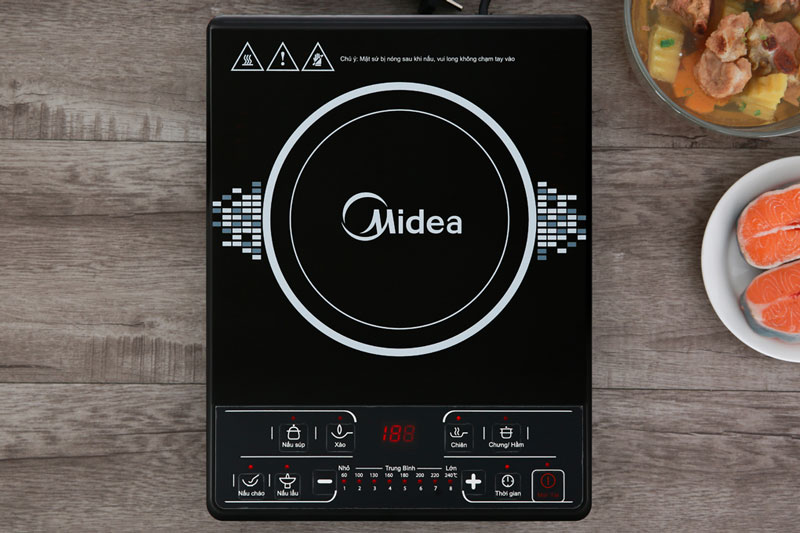 Bếp điện từ giá rẻ cho sinh viên Midea MI-B1920DM