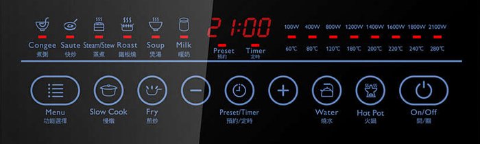 Các ký hiệu trên bếp từ Các ký hiệu trên bếp từ