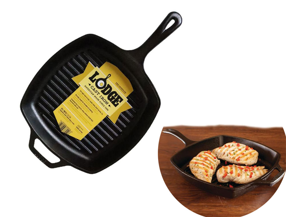 Chảo vuông bếp từ của Mỹ - Lodge L8SGP3