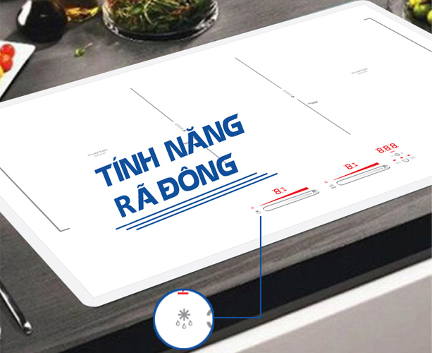 Chức năng rã đông thực phẩm trên bếp từ