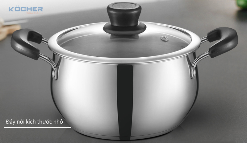 Đáy nồi kích thước nhỏ
