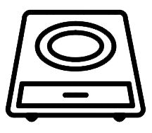 Ký hiệu bếp từ đơn Ký hiệu bếp từ đơn