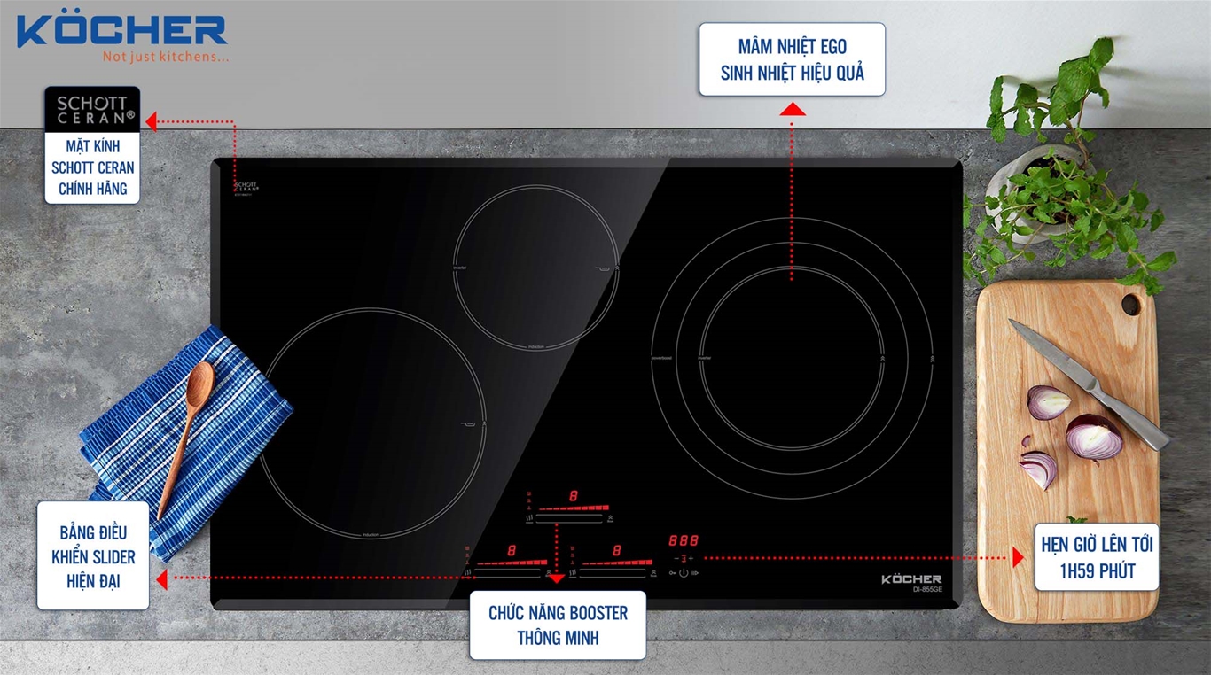 Bếp từ - Giải pháp hiệu quả ngày nắng nóng cho người nội trợ