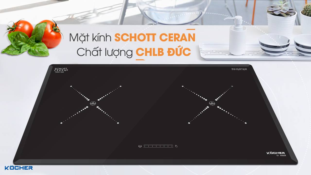 Tại sao lại sử dụng kính Schott Ceran trên bề mặt bếp từ ?
